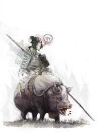 Samurai_on_a_pig_by_Fenrid.jpg